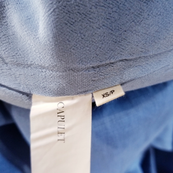 CAPULET One Shoulder Mini Linen Dress - Picture 4 of 9